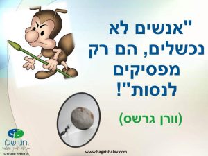 מה ההבדל בין טעות לכישלון?